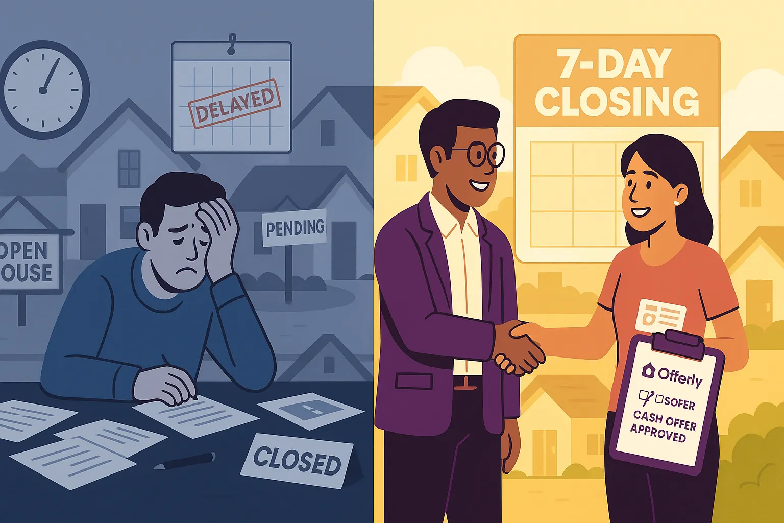 How Long Does It Take to Sell a House? Comparing Traditional Sales vs. Cash Offers from Offerly